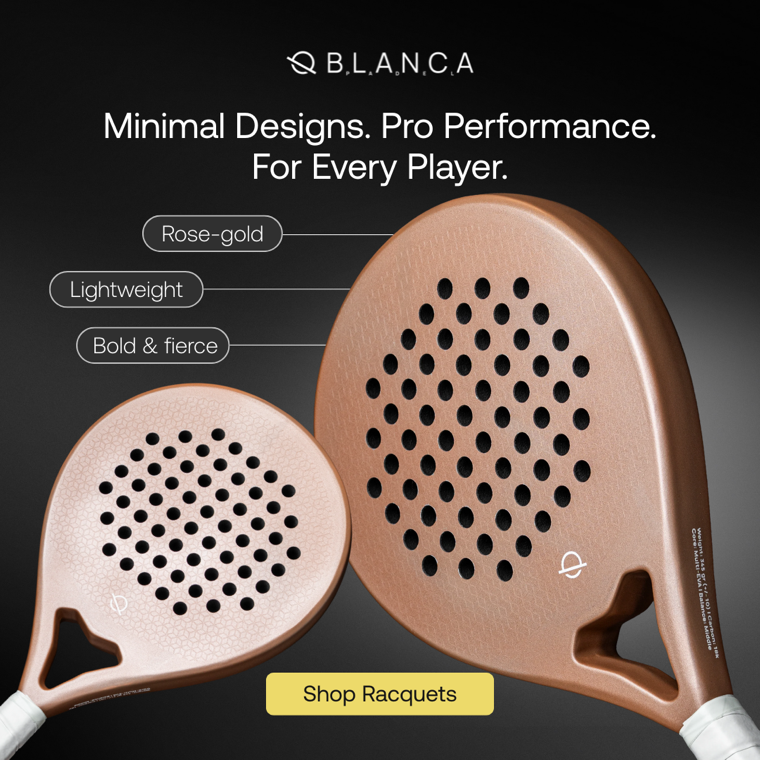 Static ad for Blanca Padel