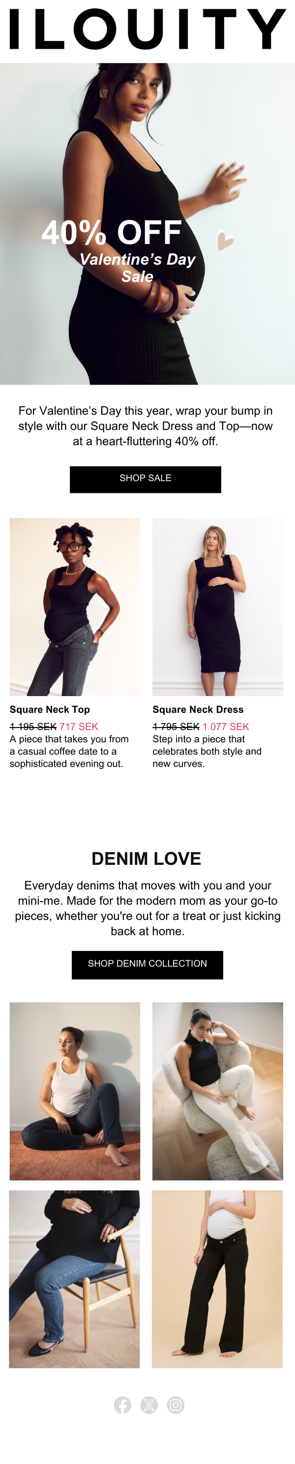 Email ad for Ilouity