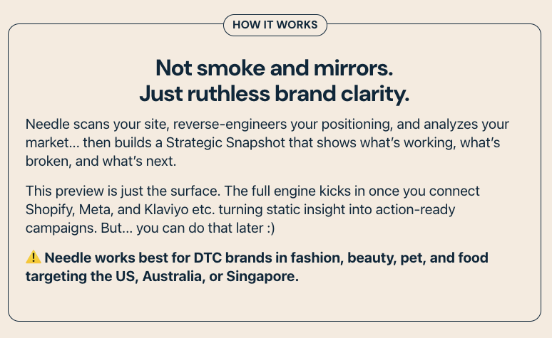 Strategic Edge Snapshot - Free Brand Analysis